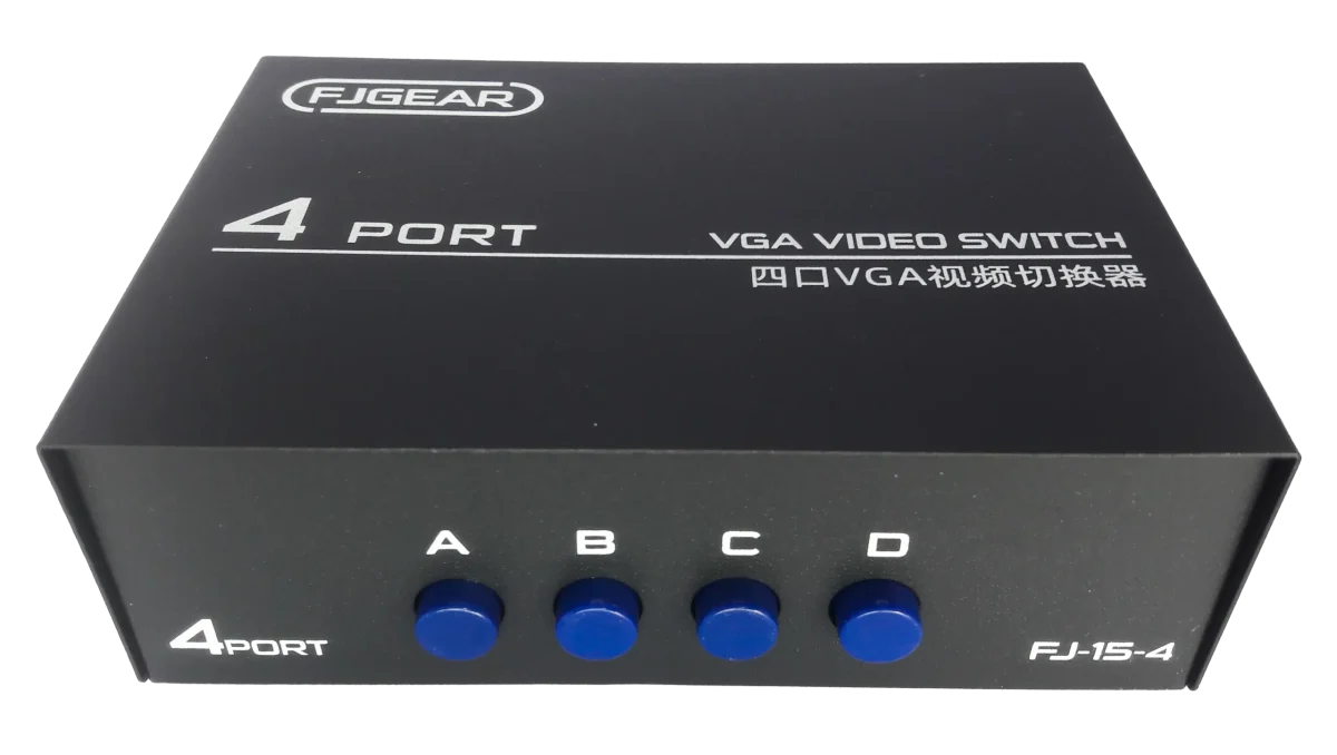 سوئیچ VGA 4 PORT دستی FJGEAR - تصویر 1