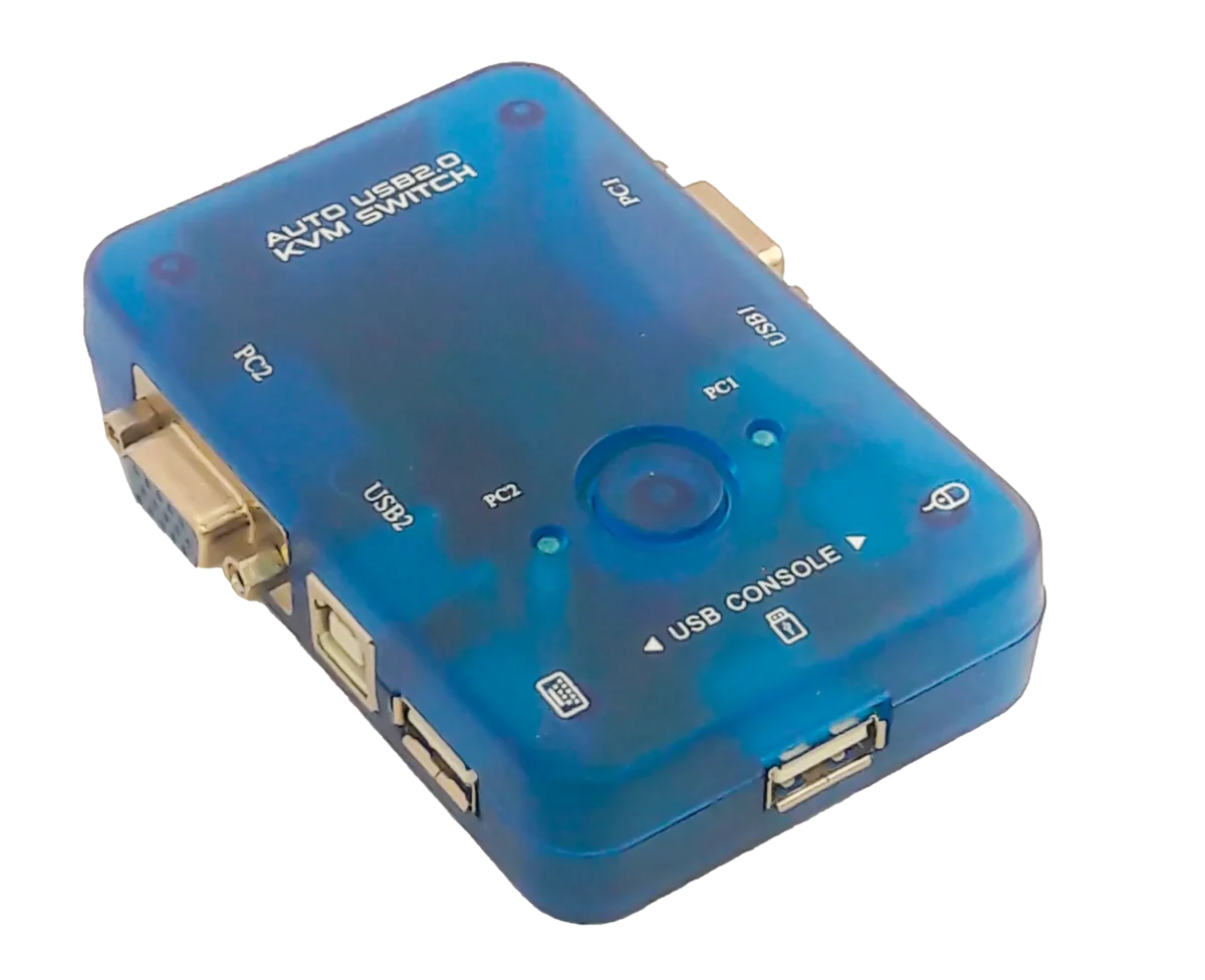 KVM VGA 2 Port USB Automatic FJGEAR - تصویر 1