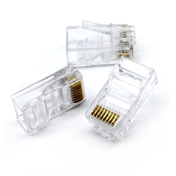 سوکت شبکه CAT6e برند AMP (بسته ۱۰۰ عددی)