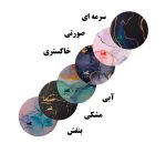 موس پد دایره ای طرح مرمری Centro Leon - تصویر 9