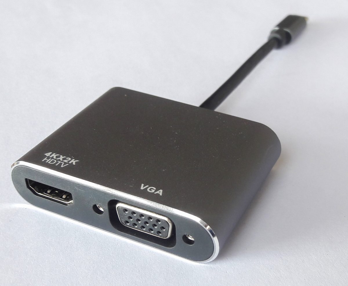 USB-C (Type-C) TO HDMI-VGA - تصویر 1