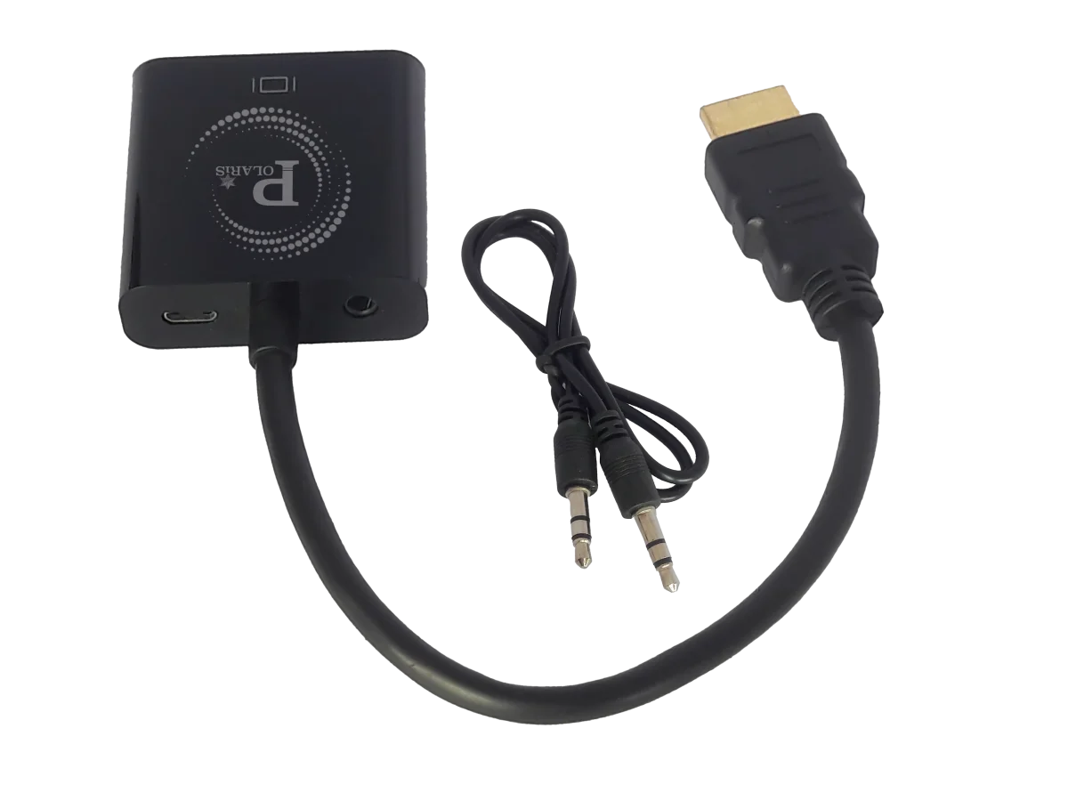 HDMI TO VGA Polaris ھمراه پورت و کابل صدا - تصویر 1
