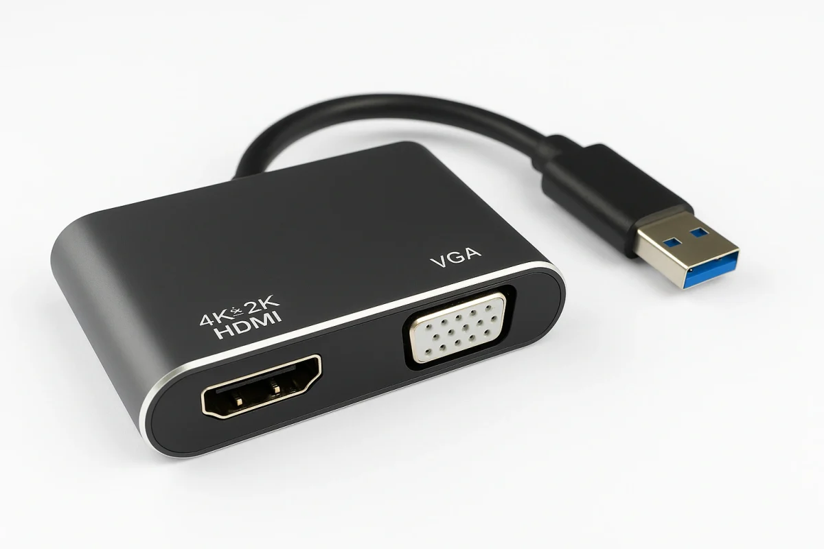  USB 3.0 TO HDMI & VGA - تصویر 1