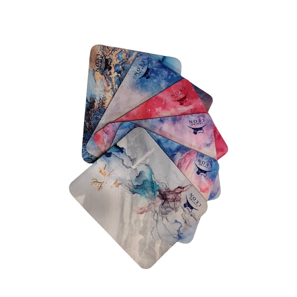 390110a2-000f-4888-b545-fa8662634515 موس پد زیره چرمی طرح ابر و باد Centro Leon - تصویر 1