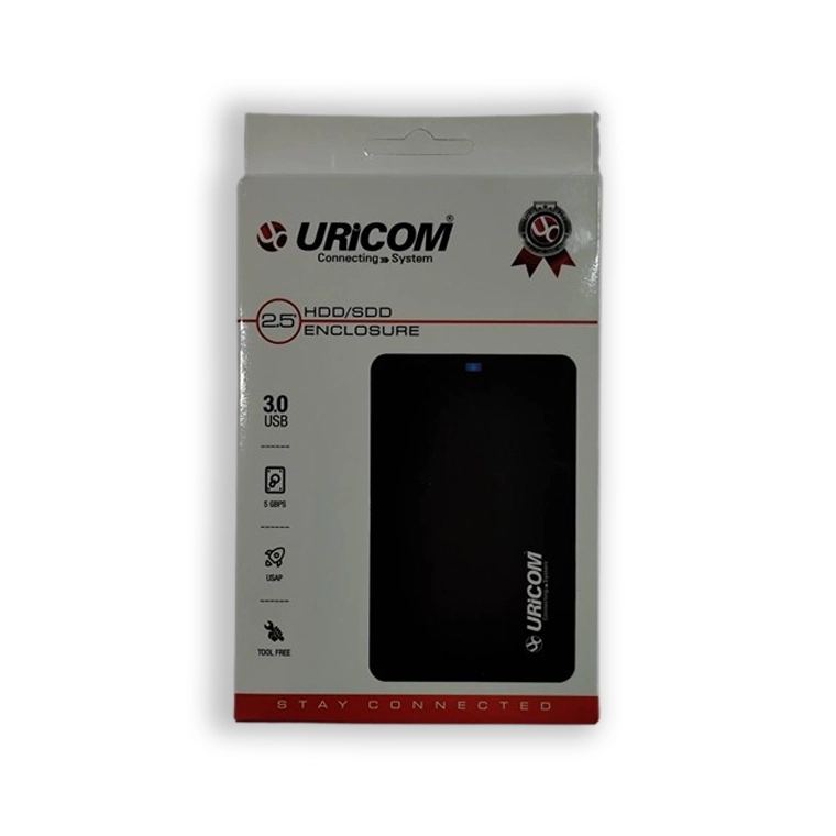uricom1 قاب هارد URICOM بدنه پلاستیکی USB 3.0 - تصویر 1